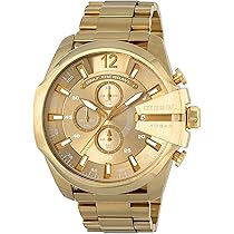 DIESEL ディーゼル腕時計 MEGA CHIEF オールゴールドDZ4360 DZ4360 Man: Mega Chief gold-tone watch | Diesel