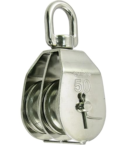 RIKIDO ステンレスブロック　品番50-S 3個セット 50mm【3個】リキドー ステンレス 滑車ブロック RIKIDO ダブル
