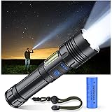 【超高輝度 XHP160LED】懐中電灯 強力 軍用 最強 ハンディライト Type-C USB充電式 LED 白&赤色灯 COB作業灯 IPX6防水 高輝度 フラッシュライト 7モード調光 ズーム式 アルミニウム合金 耐衝撃2M 新型 明るい 残量
