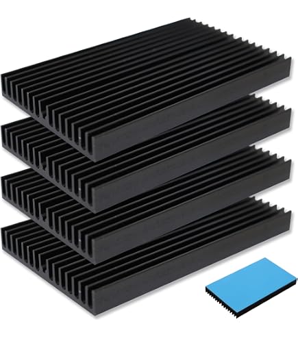 Amazon.co.jp: 大型アルミヒートシンク 200 x 200 x 25mm / 7.87 x