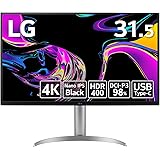 LG モニター ディスプレイ 32UQ850-W 31.5インチ/Nano IPS Black/4K (3840×2160)/ DisplayHDR400/DCI-P3 98%/USB-Type-C/DisplayPort/HDMI×2/KVMスイッ