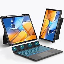 iPad用キーボードケース トラックパッド付き 13インチ Amazon.co.jp: 【新モデル・横/縦対応】iPad Air 13インチ キーボード