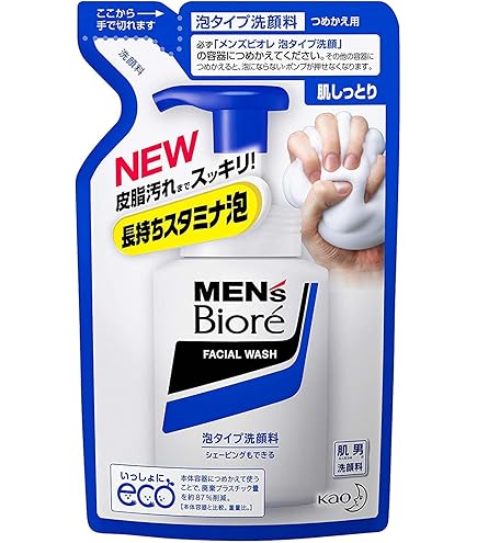 Amazon | メンズビオレ 泡タイプ洗顔 つめかえ | 花王(Kao) | 泡洗顔料