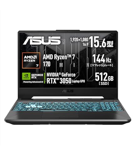 Amazon.co.jp: ノートパソコン ゲーミングノートpc RTX 3060 165Hz