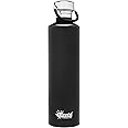 Cheeki Classic Stainless Steel Bottle, 1 Litre Capacity, Matte Black