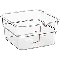 Amazon｜CAMBRO(キャンブロ) 角型フードコンテナー 2SFSCW クリアー