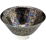 京焼 清水焼 盃 (木箱入) ブラック 直径8.5cm 陶あん窯 黒耀虹彩 トウア857