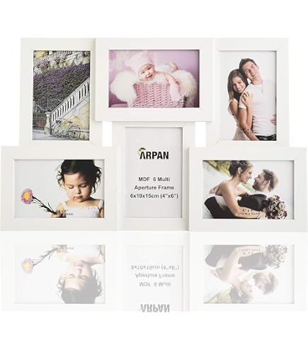 Malden International Designs 9-4 in. x 6 in. Black 9-Opening Home Profiles Puzzle Collage Picture Frame HP2003-946 - The Home Depot