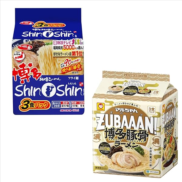 豚骨ラーメン マルちゃん ZUBAAAN！ 横浜家系醤油豚骨 ( 130g*3個入 )/ : 爽快