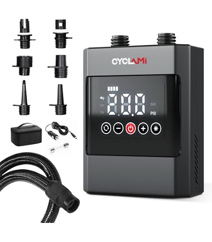 Pompa Elettrica 12V Coleman Quick Pump Per Materassi Ad Aria, Gonfia E Sgonfia, Portata 679 L/min, Con Adattatori E Cavo 285 Cm, Ideale Per Campeggio
