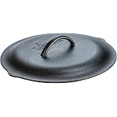 Lodge L10SC3 12 Inch Cast Iron Cover, Black