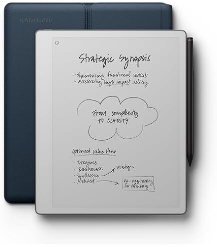 reMarkable Essentials Bundle - Leather Folio | reMarkable 2 Paper