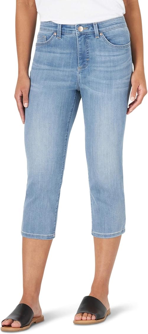 Sculpting Slim Fit Mid Rise Capri Jean 