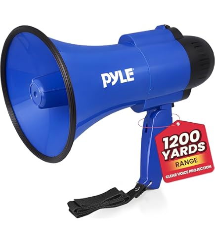 Amazon.co.jp: 《PYLE メガホン スピーカー》 拡声器 持ち運び可能
