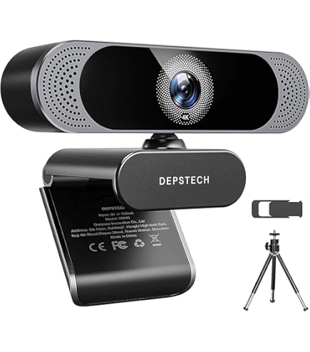 Amazon.co.jp: WEBカメラ 4K 自動フォーカス アップグレード三脚付き