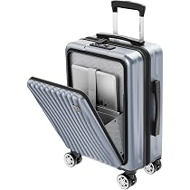 【新品】機内持ち込み スーツケース S 40L 前開き TSA USB グレー Amazon | [New Trip] スーツケース フロントオープン 機内持ち込み