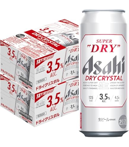 Amazon.co.jp: アサヒ スーパードライ ドライクリスタル 500ml 缶 48本