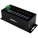 StarTech.com 7ポート産業用USB 3.0ハブ ESD保護/350Wサージ保護 ウォールマウント対応 ST7300USBME
