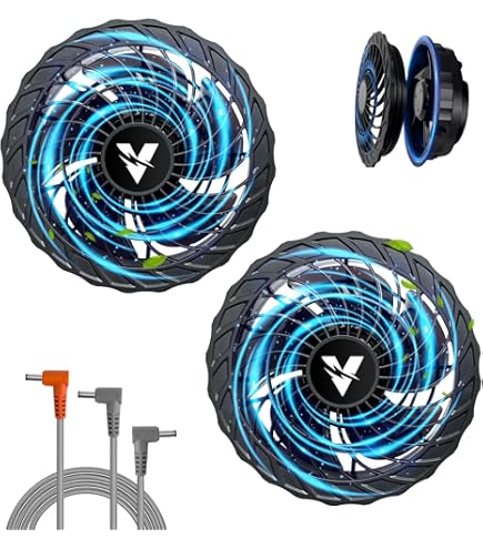 Voango 空調服用ファン Amazon.co.jp: Voango 空調作業服 ファンバッテリーセット 2025新登場