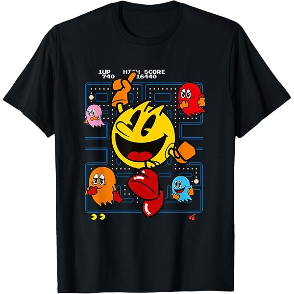ビンテージパックマン フェイドブラックTシャツ 2000年代 2000s パックマン 黒 ブラック | ビンテージ古着屋