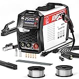 ANDELI 半自動溶接機 120AノンガスMIG/アーク溶接/lift TIG 100V/200V兼用 インバーター直流溶接機 MIG溶接 半自動 LEDスクリーン 日本語取説書 MIG-250ME LED