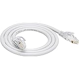 Amazonベーシック Cat-6コード RJ45 スナッグレス型 ホワイト 5本パック 0.9m