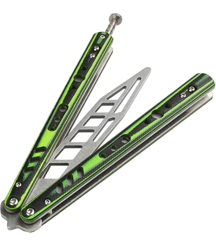 Amazon.co.jp: XUANDONG バタフライナイフ トレーニング用 刃なし