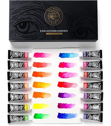 Schmincke - HORADAM® AQUARELL RETRO Line verfdoos met 8 fijnste waterverven, 74649097, metalen doos, schilderset, 8 x 1/2 pannen