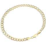 Jewelry Atelier Gold Filled Chain Bracelet Collection - 14K Solid Yellow Gold Filled Miami Cuban Curb Link Chain Bracelets fo