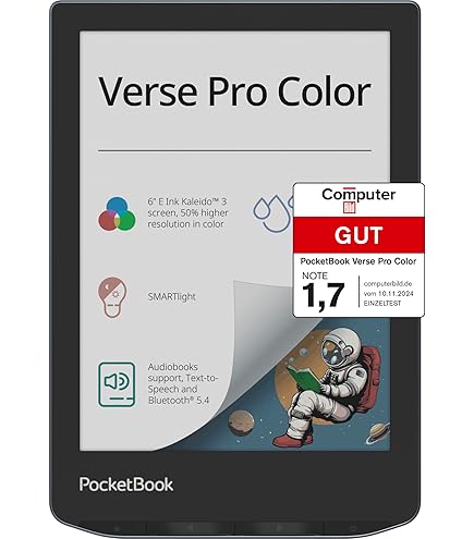 Amazon | POCKETBOOK Ebook Verse Pro Color 634 6 E-Ink Kaleido 3