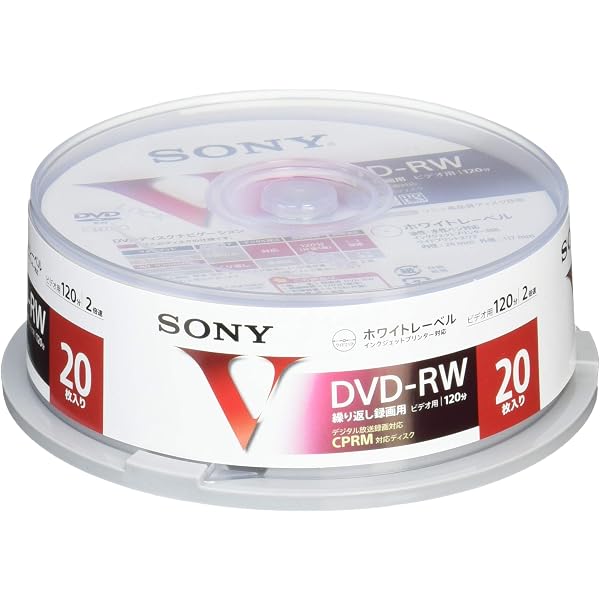 SONY DVD-RW 20パック×2 ビデオ用120分 1〜2倍速 SONY DVD-RW 20パック×2 ビデオ用120分 1〜2倍速