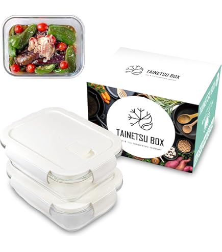 Amazon｜パール金属 保存容器 耐熱ガラス 角型 380ml 2個セット 蓋付