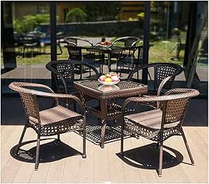 Amazon Co Jp アウトドア家具完全なテラステーブルとチャイ パティオ家具ガーデン家具クリアランスラタンガーデン家具セットコーナーソファコーヒーテーブルパティオ テーブル付きの屋外ガーデン家具セット Diy 工具 ガーデン