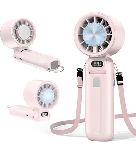 Amazon | ハンディファン 冷却プレート搭載【100段階風力調整可能・160