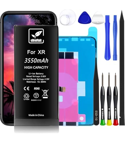 Amazon | cDraFixit For iPhone XR バッテリー 交換 3550mAh 大容量
