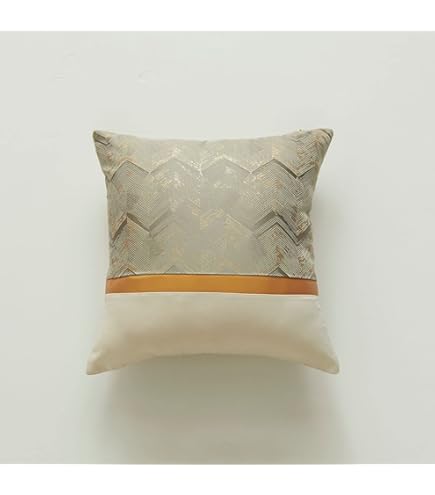 Amazon.co.jp: The HomeCentric 装飾 銀 クッション, 2個パック、60x60