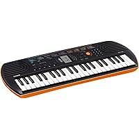 CASIO(カシオ) 44ミニ鍵盤 電子キーボード SA-76 ブラック&オレンジ