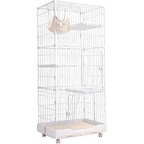 Amazon.co.jp: PETTOM 猫ケージ キャットケージ 幅82cm 2/3段