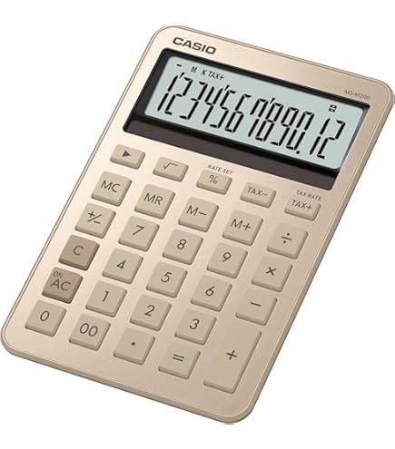 Amazon | カシオ カラフル電卓 ミニジャストタイプ 8桁 MW-C8B-RG-N