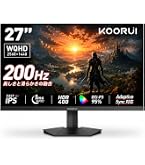 Amazon.co.jp: KOORUI ゲーミングモニター 27インチ WQHD 2560x1440