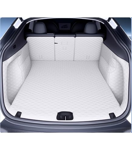 Amazon | エコレザー製 テスラ モデルY/ModelY トランクマット 防滑