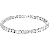 PAVOI 14K Gold Plated Cubic Zirconia Classic Tennis Bracelet | Gold Bracelets for Women | 4mm CZ, Size 6.5-7.5 Inch