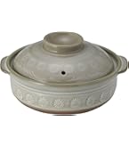 Amazon.co.jp: 【正規品】 萬古焼 銀峯 土鍋 (深鍋) 6号 1人用 花三島