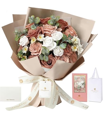Amazon｜枯れないお花！青バラ5本のブーケ 花言葉は『夢は叶う』恋人