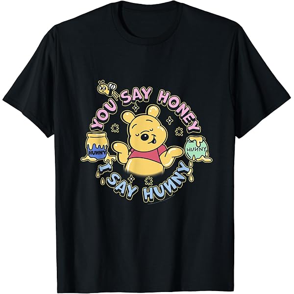 Amazon | ディズニー くまのプーさん 100エーカー 木製 誕生日 Tシャツ