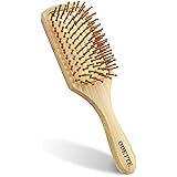 Odette ヘアブラシ レディース 人気 竹製櫛 ヘアケアブラシくし ヘアケア 頭皮&肩マッサージ 静電気防止 握りやすい 人間工学 美髪ケア 頭皮ケア メンズ レディースに適用 (Medium)