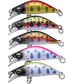 渓流用　ミノー Contyu 渓流 ルアー トラウト ミノー 5個 セット シンキング 5cm