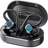 【2023年 bluetooth イヤホン 】ワイヤレスイヤホン 耳掛け bluetooth 5.1 ランニング イヤホン マイク内蔵 ぶるーとーすイヤホン ワイヤレス Type-C急速充電 重低音 bluetooth イヤホン CVC8.0ノイズキ