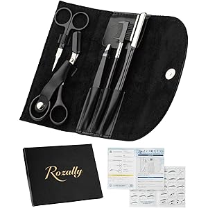 【メンズ美容師が監修】 眉毛セット 眉毛 はさみ まゆげ ハサミ メンズ フルカラー説明書付属