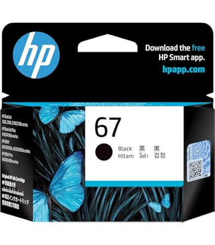 Amazon.co.jp: HP 67XL純正大容量ブラックインクプリンター